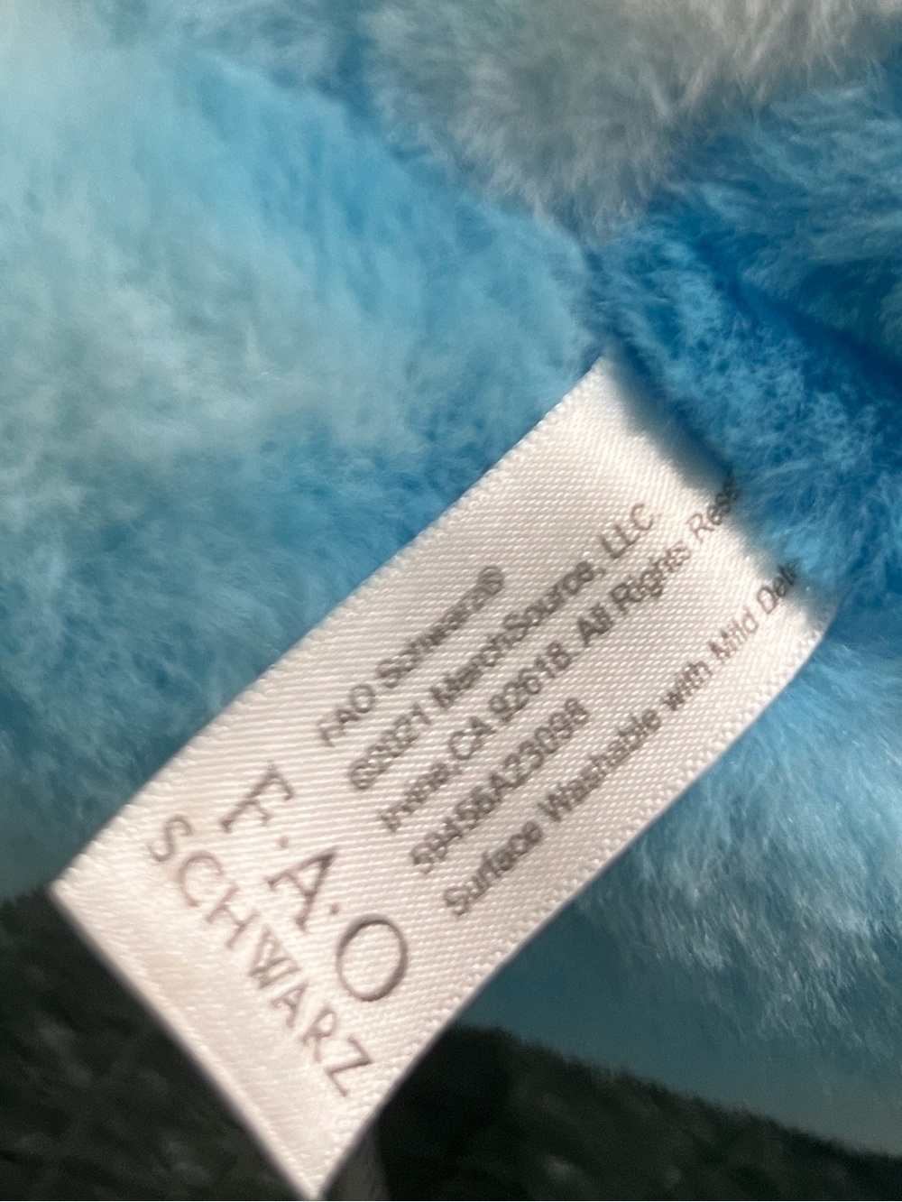 FAO SCHWARZ Glow-Brights Blue Plush Dinosaur Plush Baby Decor Toy NWT - Picture 7 of 7